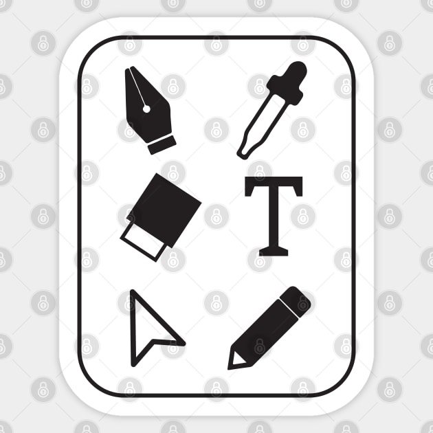 The Toolbox Sticker by Art Block Designs